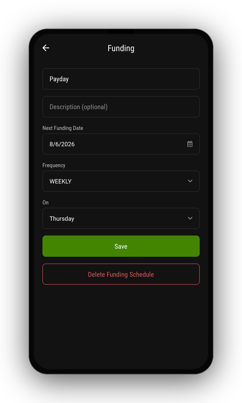 Setting up a Payday funding schedule